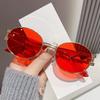 Occhiali da Sole Rotondi in Metallo Retro Con Protezione Uv400 Per un Look alla Moda all'Aperto