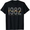 Mens Graphic Print Cotton T-Shirt 1982 Born Streetwear Tee Casual Short Sleeve