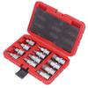12PCS Drive Socket Set Steel High Hardness Wear Resistant 1 2in Drive Master Impact Socket Set for Auto Repair