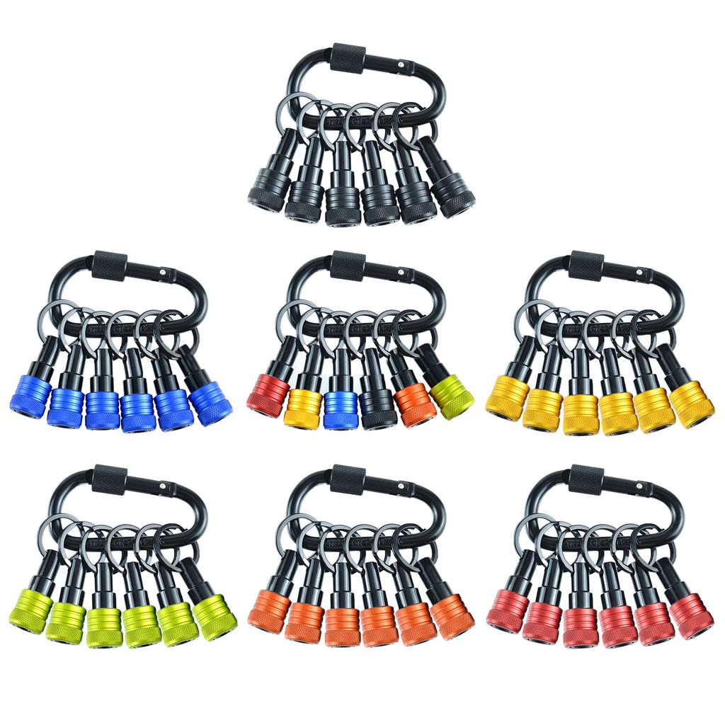 6pcs 1/4inch Hexagonal Shank Socket Bit Holder Set Screwdriver Bit Holder Set Versatile for Easy Storage & Transport