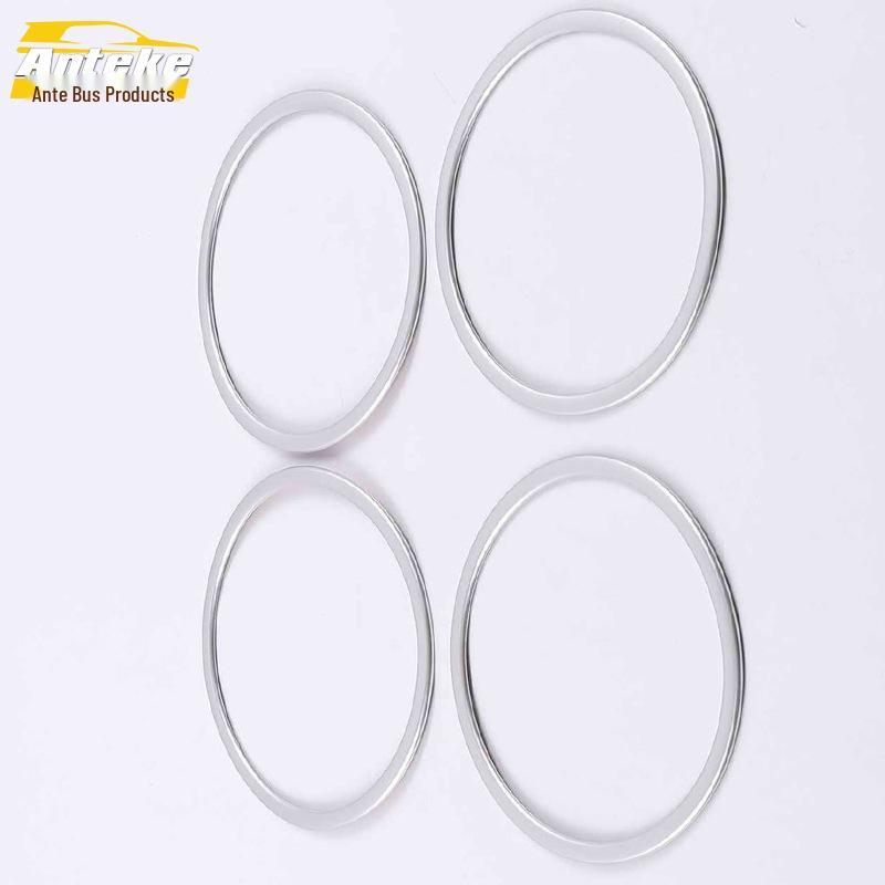 Compatible Decorative Frame Patch for 14 Qijun Audio Box Models - Electroplated Speaker Cover and Car Accessories