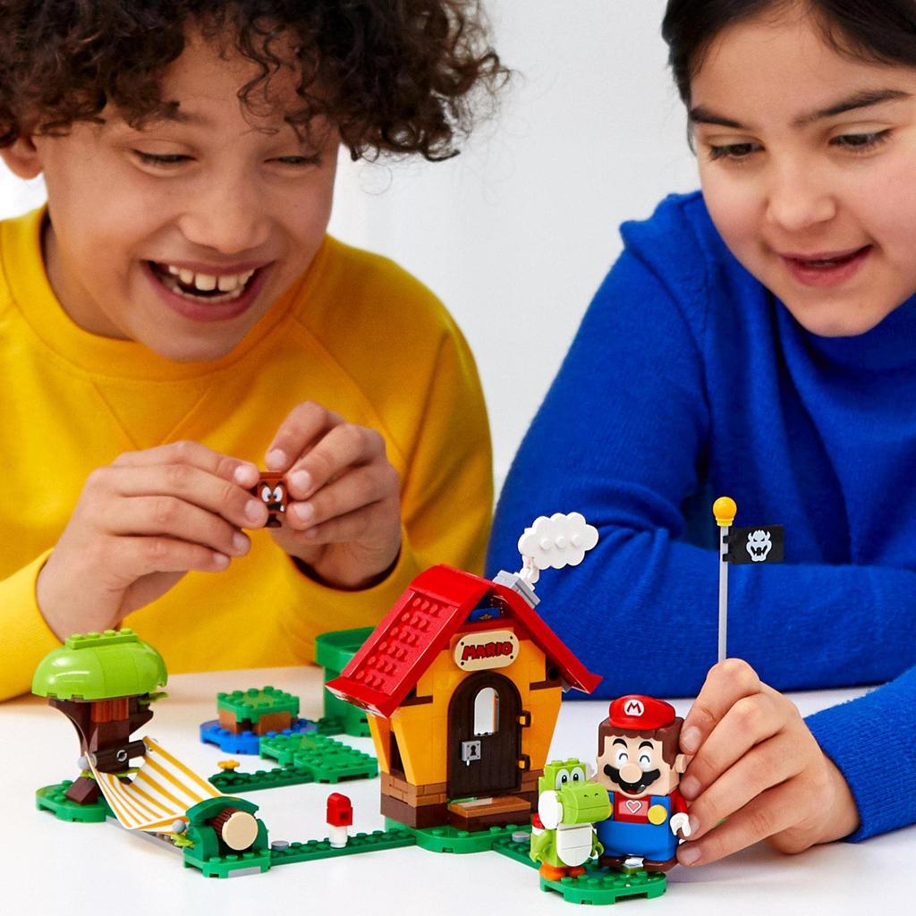 LEGO Super Mario Yoshi and Mario House 71367 - Toy, Video Game, House, Boys, Girls, Ages 6+