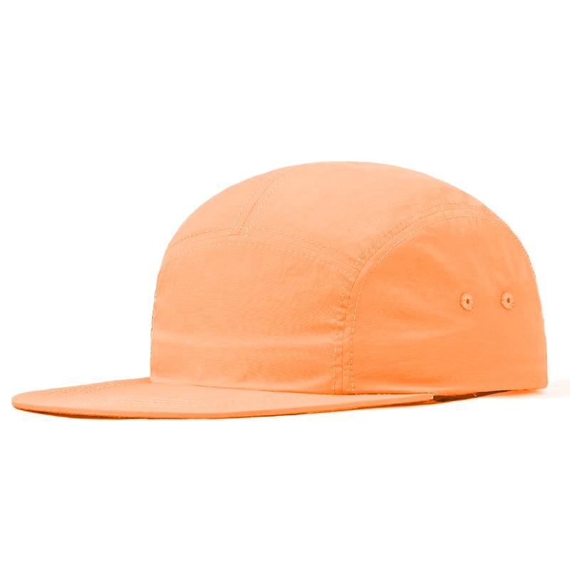 Dairui Unisex 5-Panel Hat Solid Color Lightweight Flat Brim Nylon Baseball Cap Outdoor Sports Sun Protection Football Equestrian