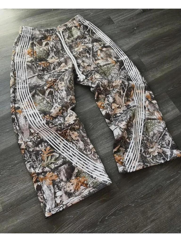 RogueWave Bunte Street Hip-Hop Sweatpants Y2K Harajuku Retro Weitbeinige Hose Amerikanische Oversized Mode Locker und Vielseitig Lässig