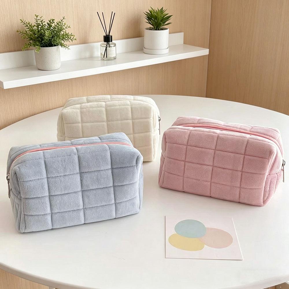 Pillow Shaped Pencil Bag Cute Cosmetic Bag for School Girls Office Students