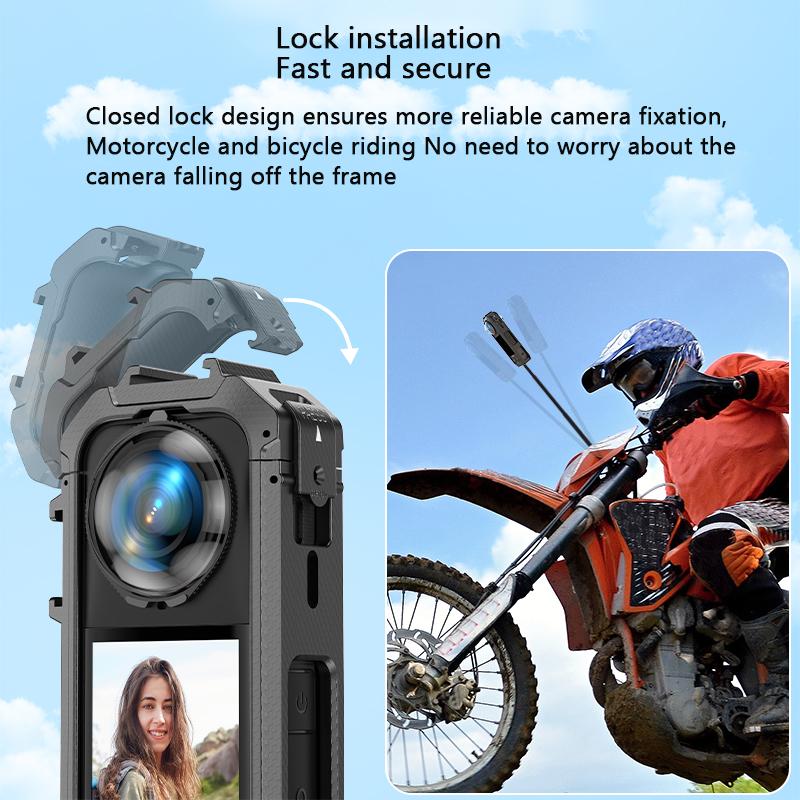 Quick Detachable Magnetic Base Frame Case for Insta360 X5 Anti Fall Plastic Frame for Insta360 X5 Camera Mount Accessories