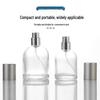 High-End 50ml Transparent Glass Perfume Bottle with Press Spray