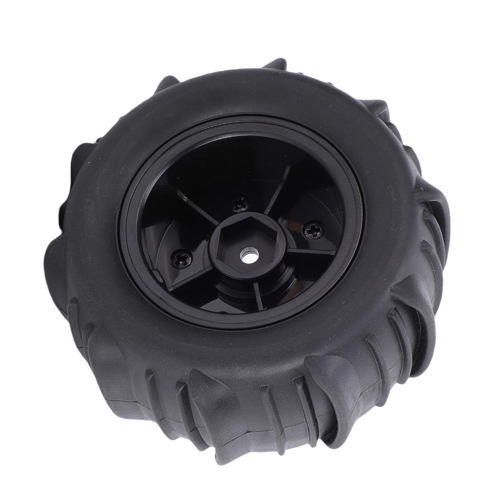   RC Car Tires, 4PCS Rubber Tire Set Crawler Wheel Tire Compatible with 1Celsius14 1Celsius16 Scale RC Cars Replacement for   MJX HBX  