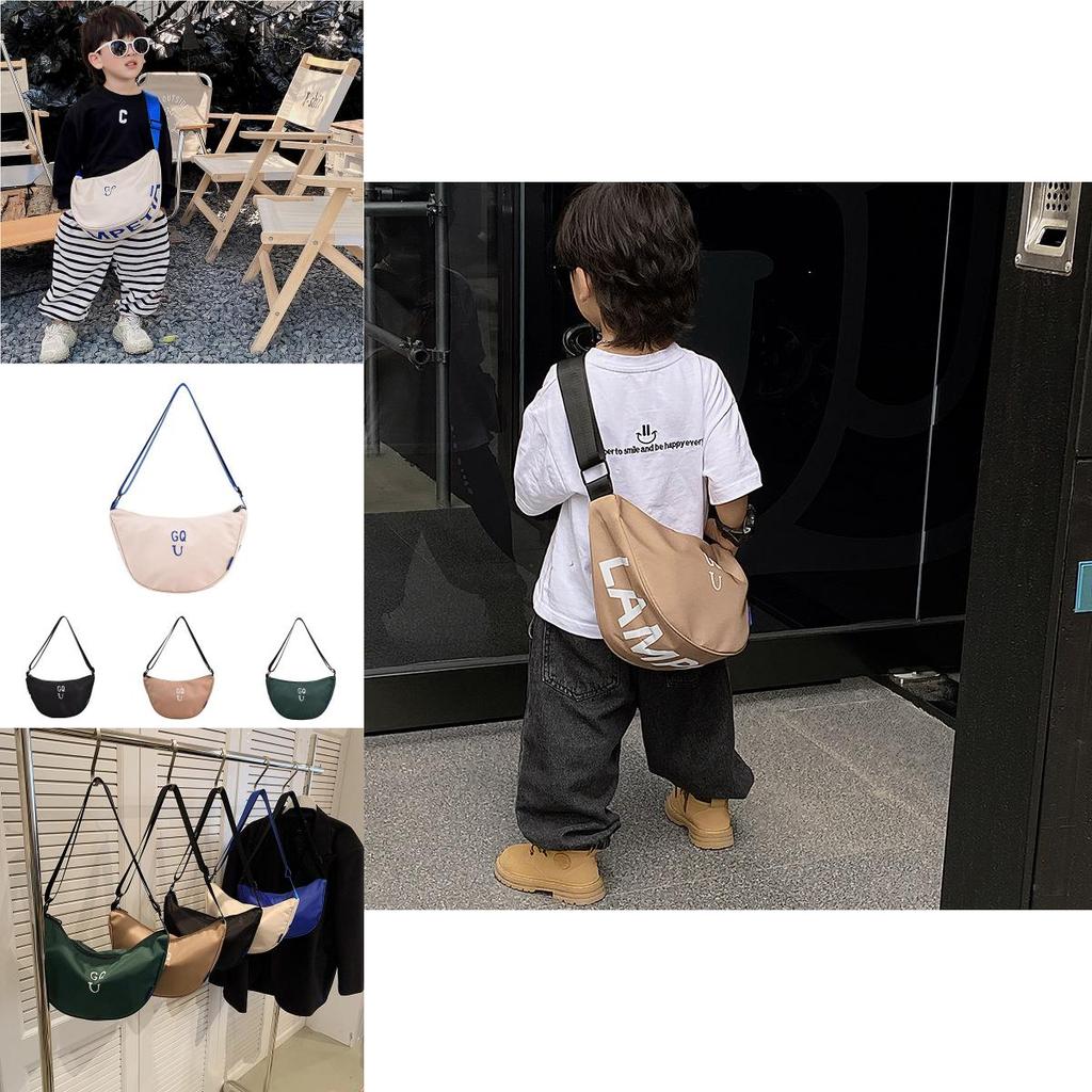 Adorable Unisex Canvas Smile Face Backpack Ideal For Preschoolers With Fun Letter Design