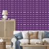 Wallpaper Geometric Pattern Purple and Plum for Living Room and Bedroom 50x1000