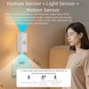 7-Color Gradient Motion Sensor Wall Lights Battery-Powered Motion Sensor Dual-Head Magnetic Lights Magnetic Mounting