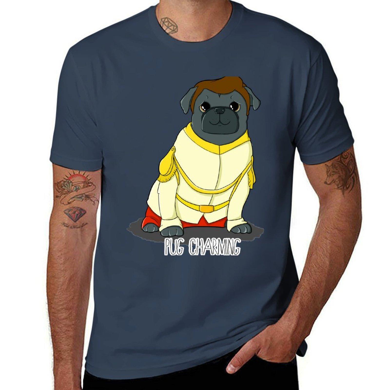 Pug Charming Tshirt Antipilling Casual Tshirt S