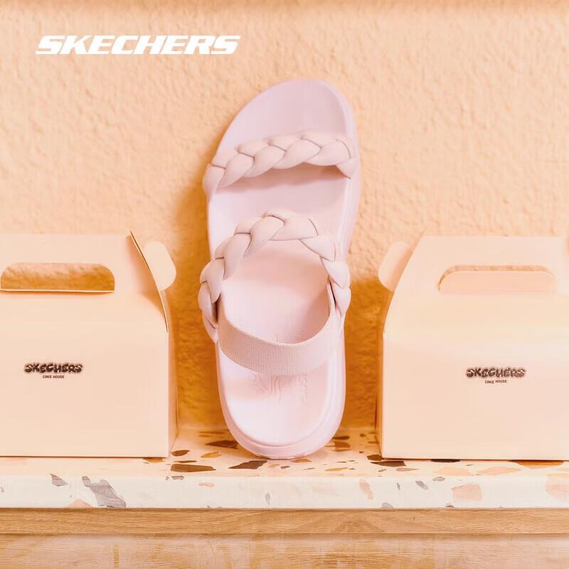 

Skechers Women s Elevated Breathable One-Strap Sandals 37