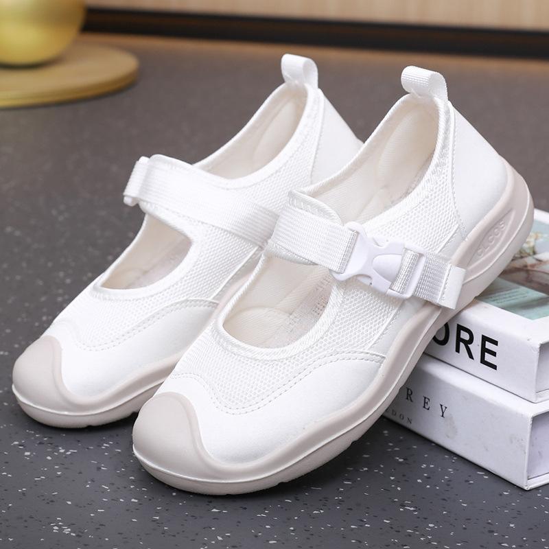 2025 Spring and Summer New Leisure Sports Mary Jane Women's Shoes Fashion Ugly Cute Comfortable Not Tired Feet Nurse Shoes Women's Mesh Shoes