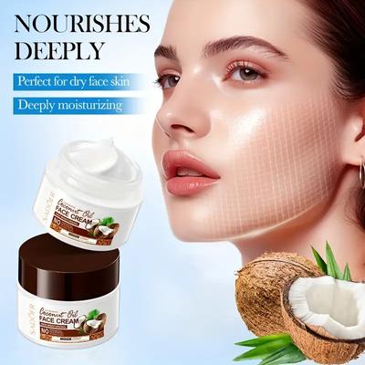 Coconut Oil Nourishing Moisturizer, Moisturizes Dry Skin, Brightens and Tightens,