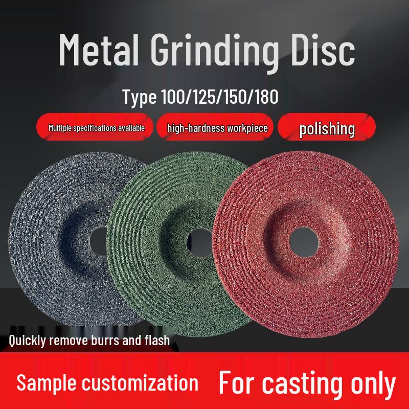 Metal Grinding Disc for Angle Grinders - Type 100/125/150/180, Ideal for Grinding, Polishing, Deburring, and Flash Removal.