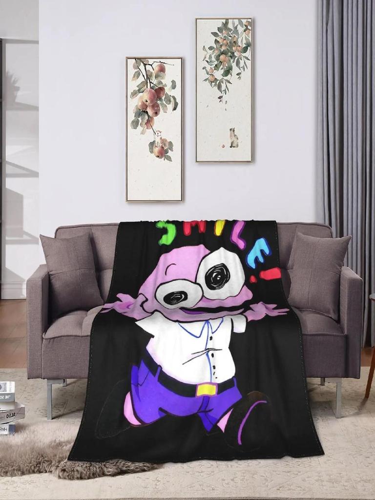Smiling Friends Pim Blanket Soft Warm Plush Throw for Sofa Bed Couch Chair Flannel Bedspread Cover for Kids Boys Girls