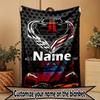 Personalizowany koc z nadrukiem Chevrolet Corvette z własnym imieniem, Wystrój domu, Sypialnia, Kanapa, Kemping, Sofa, Prezenty na urodziny Boże Narodzenie
