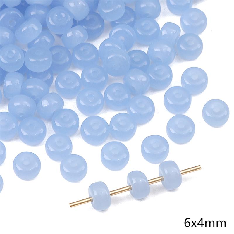 20pcs Blue Color Crystal Glass Loose Space Beads for Bracelet Necklace DIY Jewelry Craft Making Beads