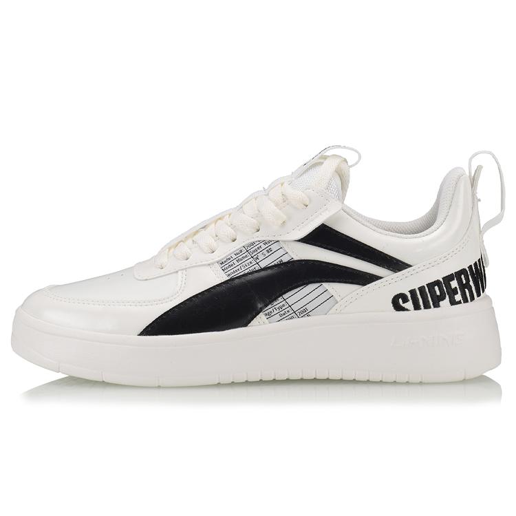 Li Ning Superwave Lite Skateboard Shoes Women s White Black AGCQ032-1 35.5