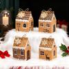 24 Pcs Christmas Gingerbread House Gift Box Paper House Treat Boxes for Holiday Party Favors Cookie Candy Gifts Packaging