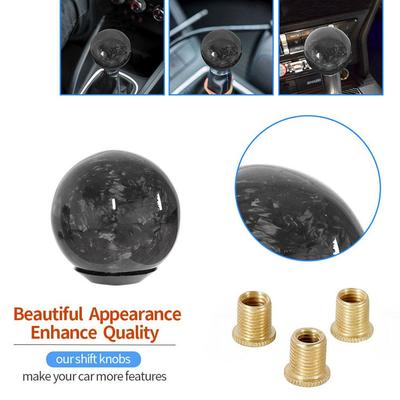 Universal Car Carbon Fiber Manual Gear Shift Knob Stick Shifter Knobs Shape Lever MT AT Gearstick Cylindrical Y2Q2