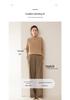 Women's Half-High Collar Slimming Cashmere Wool Sweater - Solid Color, Warm Autumn and Winter Base Layer.
