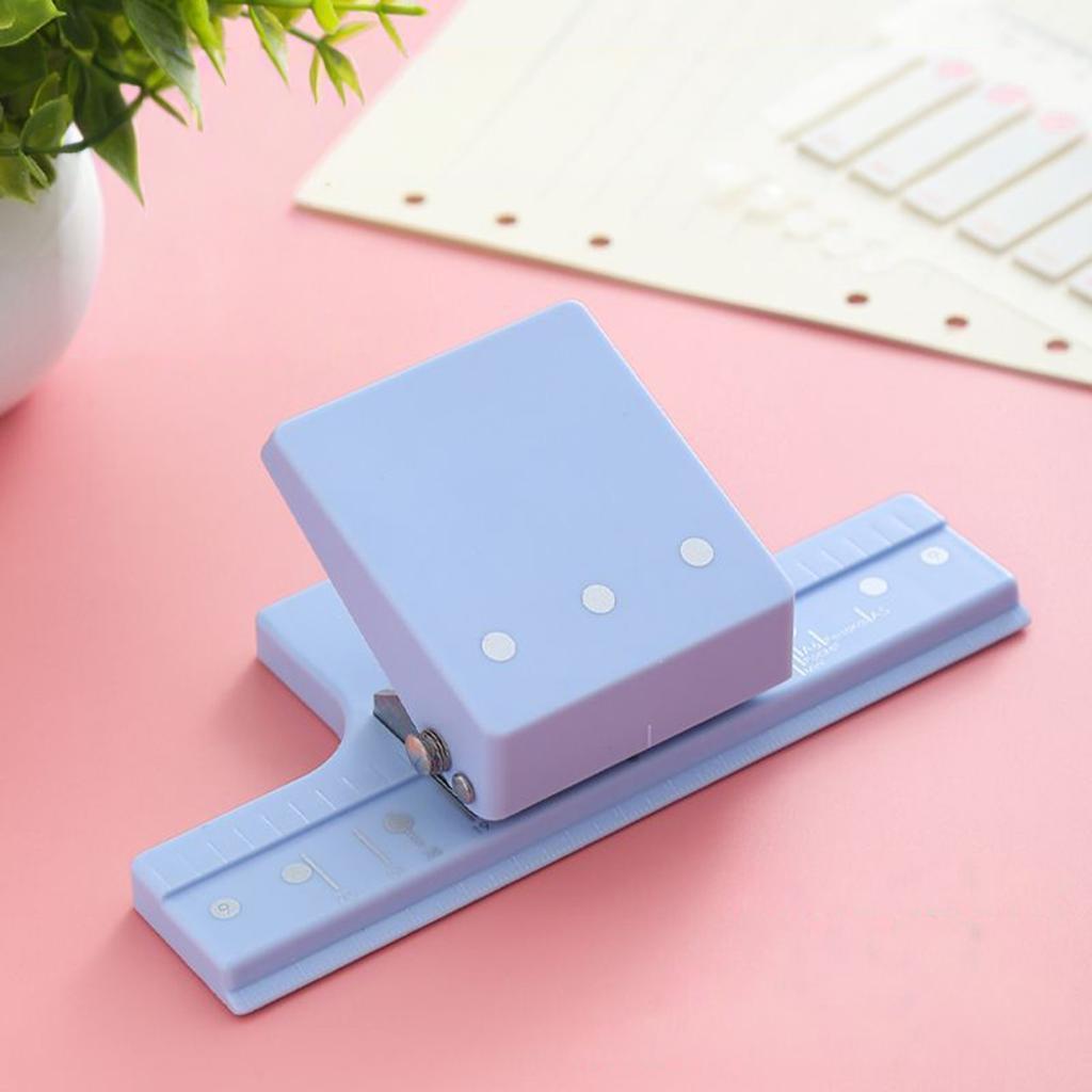 3-Hole 5-Hole Adjustable Paper Punch Tool Efficient Drilling For Office School Home Use