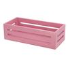 12.99 X 6.1 X 3.94in Wooden Storage Basket Multifunctional Pink Storage Crate Box for Bathroom