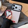 American retro stripes for iphone17 apple 17promax mobile phone case 13 contrasting color 16 magnetic suction bracket 15