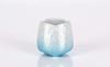 Buddhist Altar Set, Yawaragi Lustre Blue, 5-piece set, 3.0 inch: Tea cup, rice bowl, flower vase, incense burner, candle holder. Stylish, mini, modern