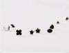 925 Sterling Silver Anti-Allergic Heart Stud Earrings for Men & Women - Simple Korean Style Black Cartilage Earrings
