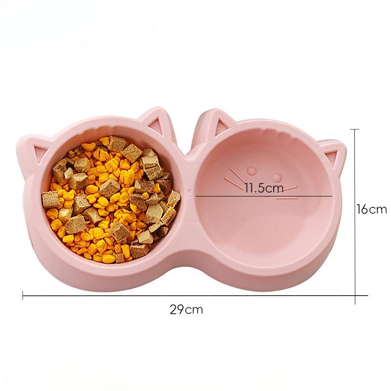 Slanted Pet Bowl, Cat and Dog Bowl, Cervical Vertebrae Protection Cat Food Bowl, Rice Bowl with High Legs, Anti-tipping Cat Bowl