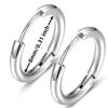 Trend Black/Gold Color Classic Stainless Steel Men Women's Hoops Earrings Minimalist Y2k Small Round Circle Piercing Ear Jewelry