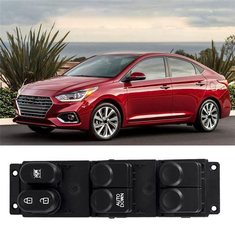 AB98-Car Front Left Side Electric Power Master Window Lift Control Switch 93570-1R210 For Accent 2015-2017 LHD
