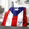 Puerto Rico Flag Design Home Customize Your Name Blankets Soft And Cozy For All Seasons Perfect For Picnics Sofa Office Bed Living Room Ideal Gift For
