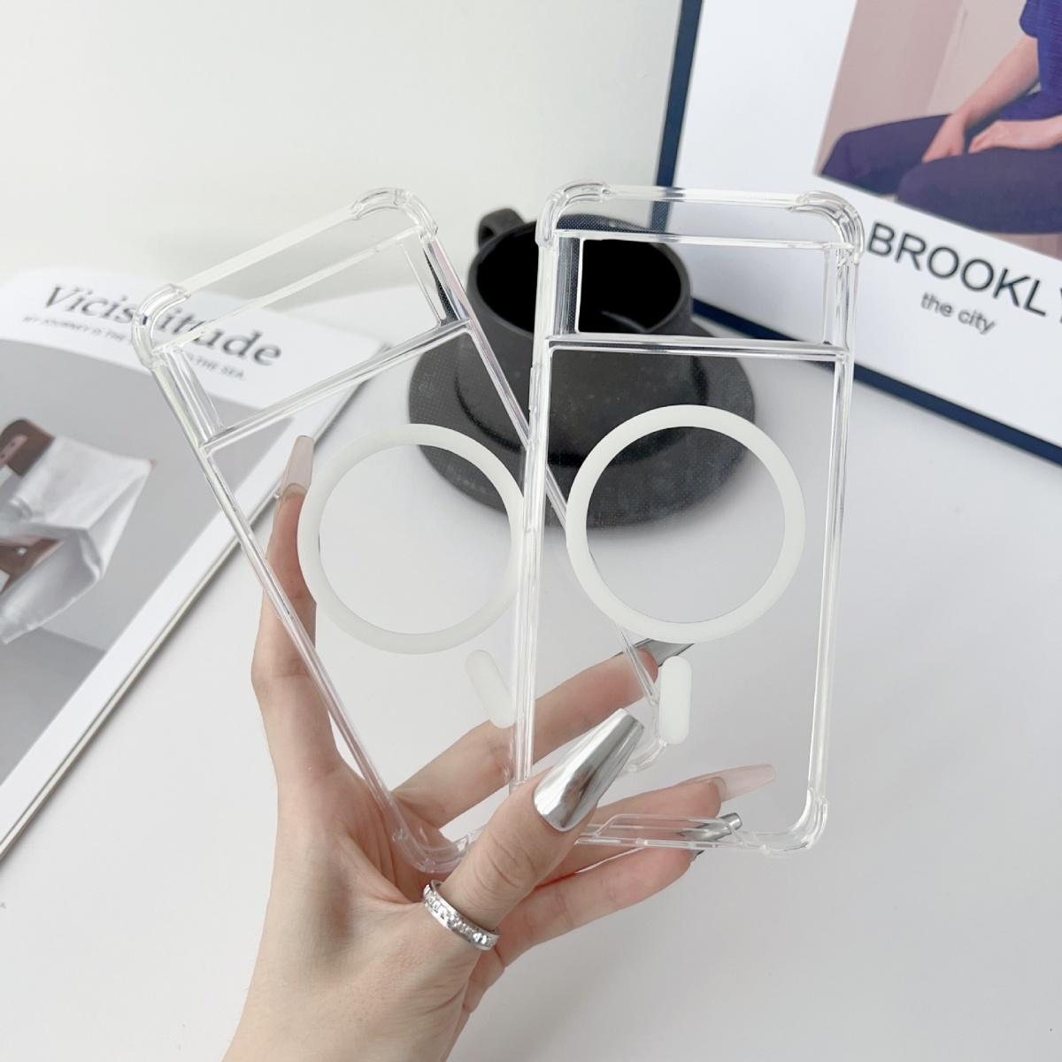 

Clear Acrylic Airbags Shockproof Case For Google Pixel 9 8 7 6 Pro XL 9A 8A 7A 6A For Magsafe Magnetic Wireless Charging Cover Google Pixel 6 Pro