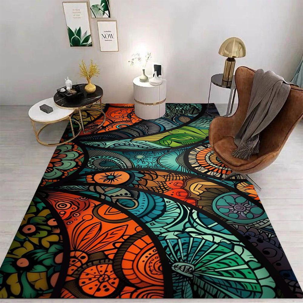 Simple Carpet Cartoon Living Room Bedroom Kitchen Sofa Table Balcony Rug Non-slip Washable Mat Exquisite Home Ornaments