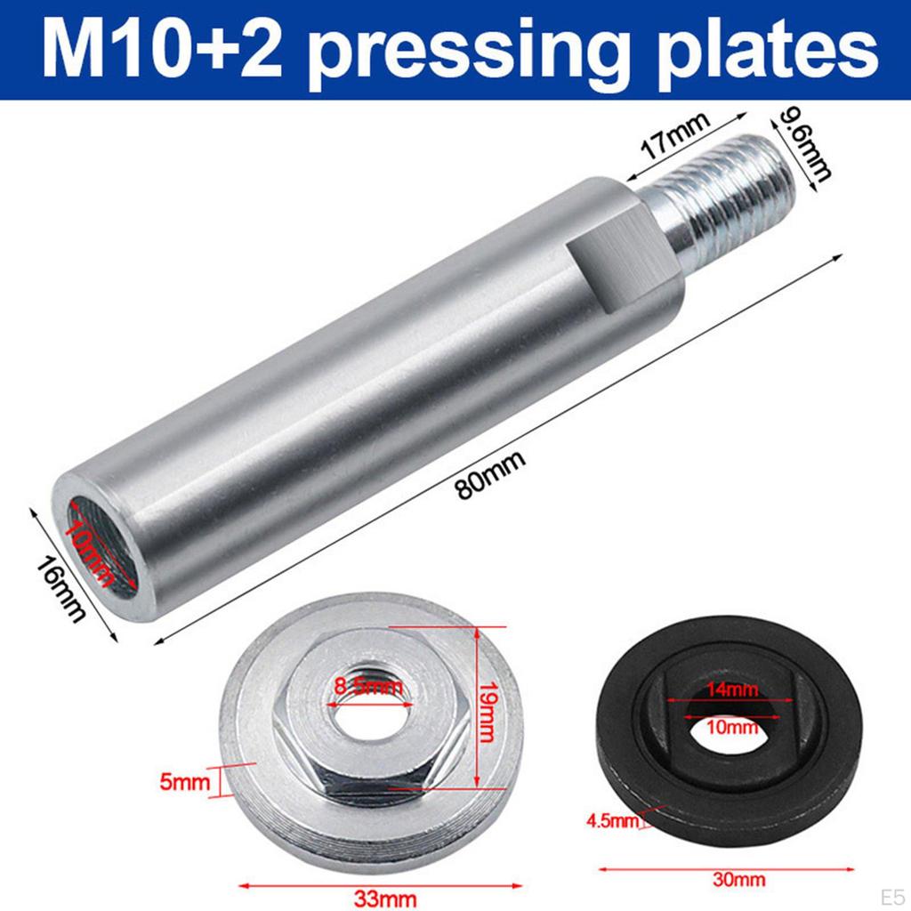 Angle Extension Connecting Rod, 80mm Rotary Shaft Set for 100 Type And Polisher,