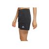 Jordan Elastic Mid-Waist Straight Shorts With Logo Women Bottoms Black DQ4546-010