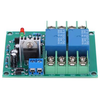 Speaker Protection Circuit Board Dual Channel Power?On Mute Delay Component 10A AC12?18V
