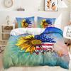3D Sunflower Bedding Set Animal Duvet Cover Pillowcase 2/3 Pieces Soft Home Textile AU/DE/ES/EU Full Size Home Decoration Holiday Gift
