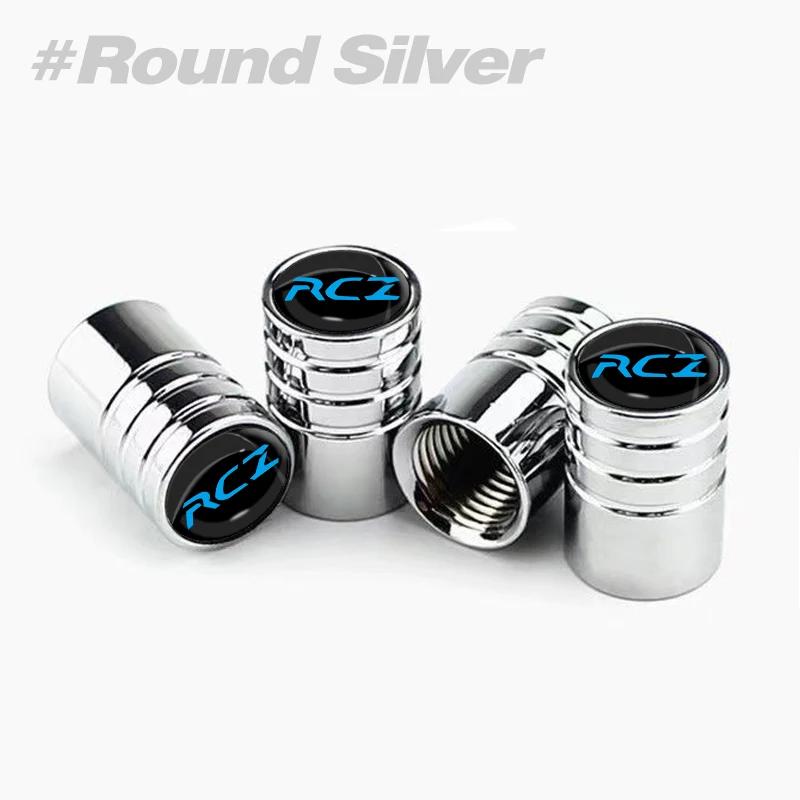 4Pcs/Set Car Wheel Tire Valve Caps Metal Stem Cover For w333 RCZ 307 207 208 2008 Auto Accessories 333w