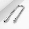 Men's 6MM Stainless Steel Bracelet Flower Basket Chain Hip Hop Titanium Steel Keel Chain Snap Jewelry