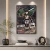 Attack Titan Customize Your Name Diamond Painting Round Diamond Rhinestones Mosaic Diamond Embroidery Wall Paintings Rhinestones Gift Frameless