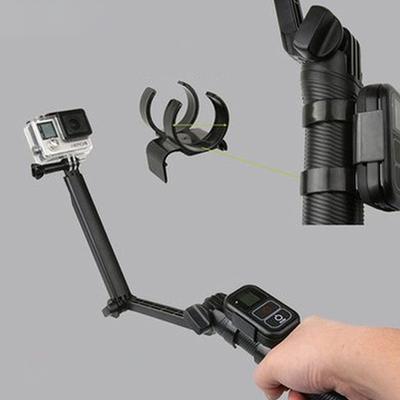 Suporte de trava para bastão de selfie, grampo durável para controle remoto, acessórios para câmera de ação
