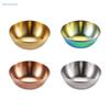 Stainless Steel Golden Colorful Sauce Dishes Appetizer Seasoning Serving Dishes Sets Tray Splice Plates Kitchen Tableware