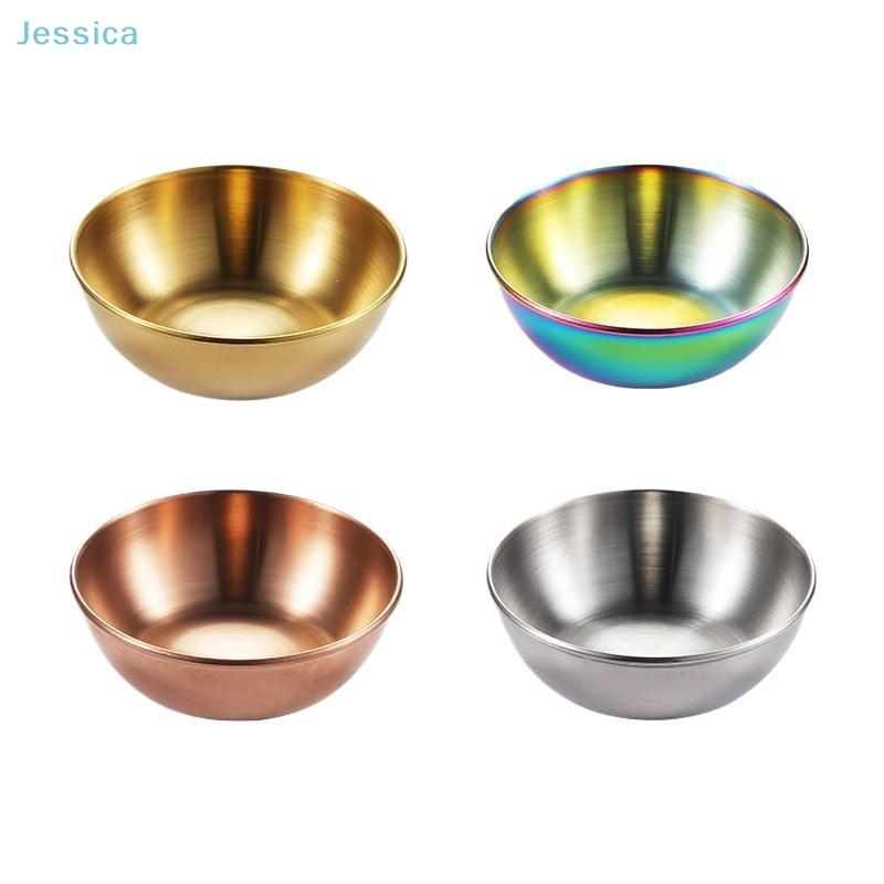 Stainless Steel Golden Colorful Sauce Dishes Appetizer Seasoning Serving Dishes Sets Tray Splice Plates Kitchen Tableware