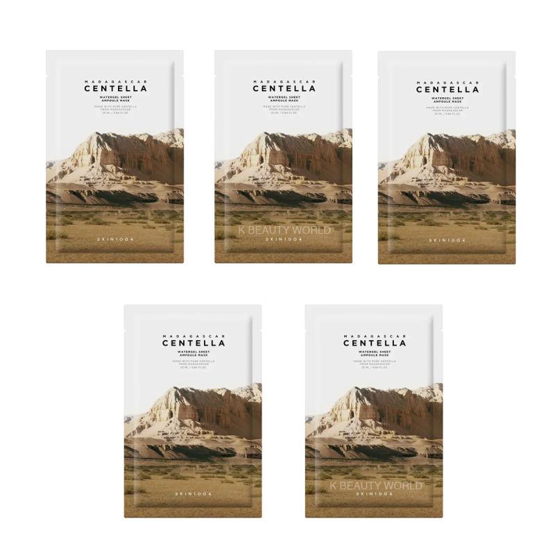 

SKIN1004 Мадагаскарская центелла Водный гель Листовая ампульная маска (5 листов) 5 Sheets