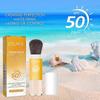 Mineral Sunscreen Setting Powder, SPF 50 Brush Sunscreen Powder for Face & Scalp, Long Lasting Lightweight Breathable, Oil Control Natural Matte Finis